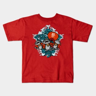 Namazu Matsuri - Festival Namazu from FF14 having a party Kids T-Shirt